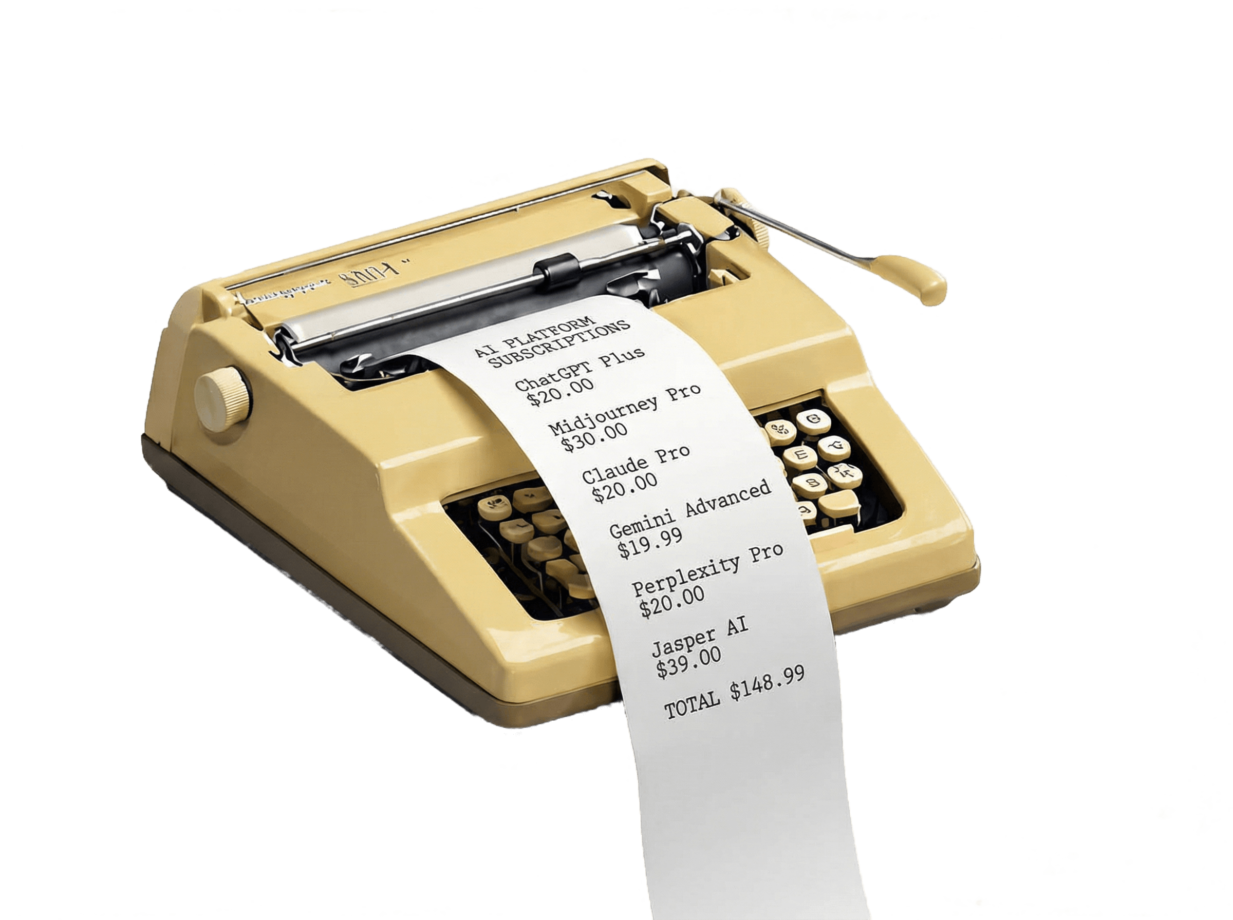 Vintage typewriter illustration